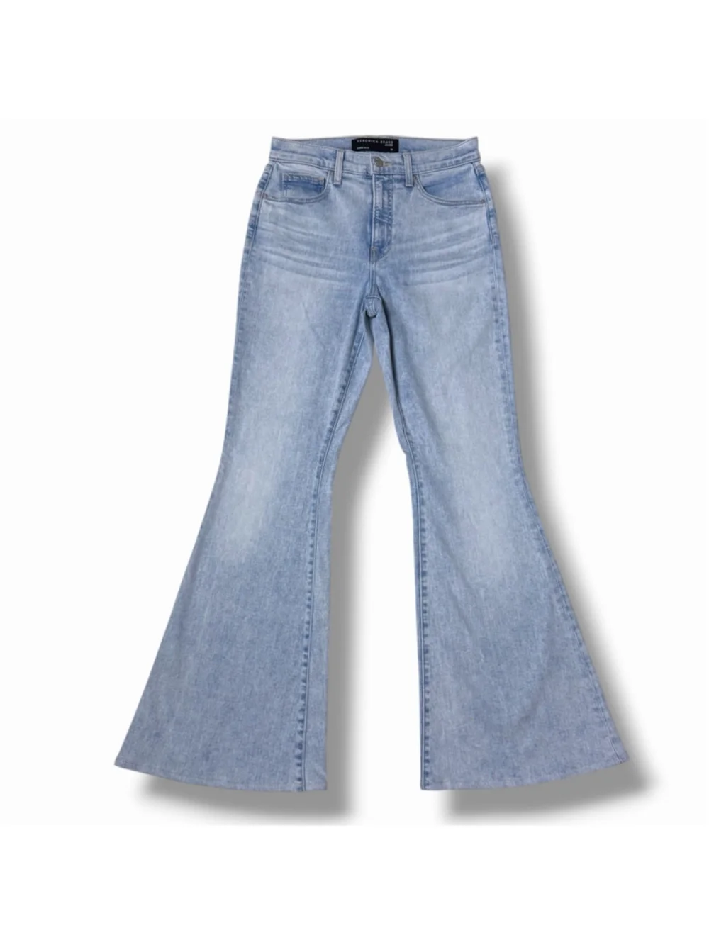 Veronica Beard NEW Sheridan Bell Bottom Flare Jeans in Sky Wash Mid Rise 26x31